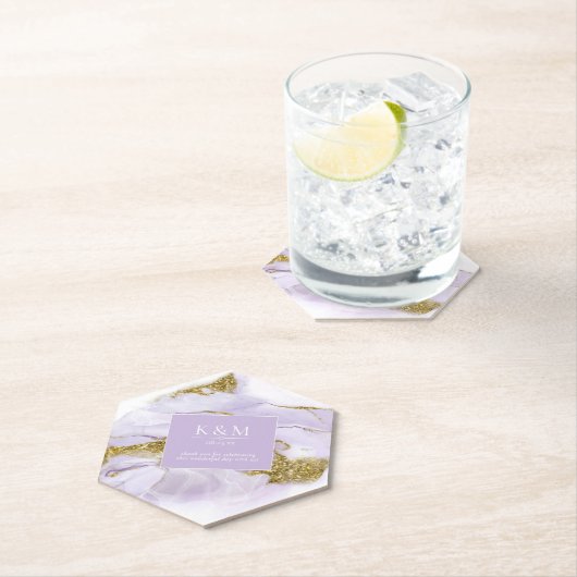 Lux Ink Lavender Abstrakt ID990 Untersetzer (Vor Ort)