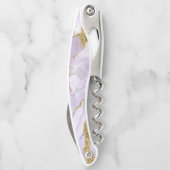 Lux Ink Lavender Abstrakt Wedding Party ID990 Kellnermesser (Rückseite)