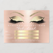 Lux Lashes Rosa Gold Makeup Zertifikat Geschenk (Vorderseite)