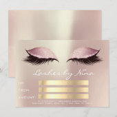 Lux Lashes Rosa Gold Makeup Zertifikat Geschenk1 (Vorne/Hinten)