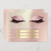 Lux Lashes Rosa Gold Makeup Zertifikat Geschenk1 (Vorne/Hinten)