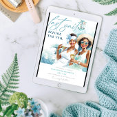 Lux Last Sail Vor dem Veil Cruise Bachelorette Einladung