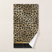 LUX LEOPARD BLACK GOLD BADEZIMMER TOWEL SET (Handtuch)