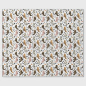 Lux Leopardenprint Hochhackige Stiefel Mode Muster Geschenkpapier (Flach)
