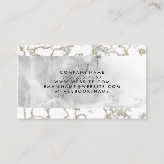 Lux Marble | Ankersymbol Visitenkarte (Rückseite)