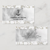 Lux Marble | Ankersymbol Visitenkarte (Vorne/Hinten)