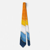 Lux Marmor AroAce Pride Farben Krawatte (Vorderseite)