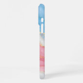Lux Marmor Trans Pride Farben iPhone Hülle (Linke Seite)
