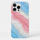 Lux Marmor Trans Pride Farben iPhone Hülle (Rückseite)