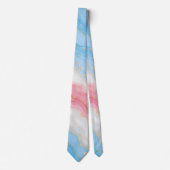 Lux Marmor Trans Pride Farben Krawatte (Vorderseite)