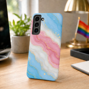 Lux Marmor Trans Pride Farben Samsung Galaxy Hülle
