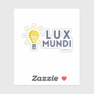 Lux Mundi (Licht des Wortes) Bibelaufkleber Aufkleber