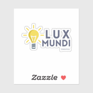 Lux Mundi (Licht des Wortes) Bibelaufkleber Aufkleber