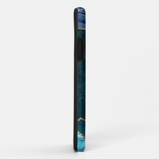 Lux Peacock Agate & Gold Case-Mate iPhone Hülle (Hinten/Rechts)