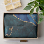 Lux Peacock Agate & Gold Seidenpapier (Geschenk)