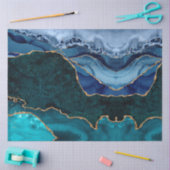 Lux Peacock Agate & Gold Seidenpapier (Basteln)