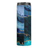 Lux Peacock Agate & Gold Thermosbecher (Rückseite)