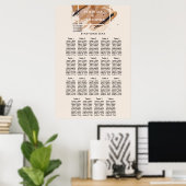 Lux Rose Gold Glitzer Kupferschattierungen Aquarel Poster (Heimbüro)