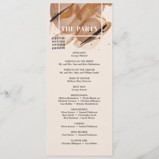 Lux Rose Gold Glitzer Kupferschattierungen Rost Pr Programm (Rückseite)