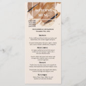 Lux Rose Gold Glitzer rostige Kupfertöne Hochzeit Menükarte (Vorderseite)