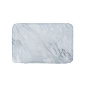 Lux schicke silberne Metalfolie & weißer grauer Ma Badematte (Vorderseite)