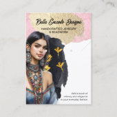 Lux Schmuck- und Earring Display Card Visitenkarte (Vorderseite)