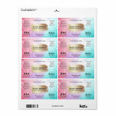 Lux Shimmer Cotton Candy Hair Serum Labels (Vorne)