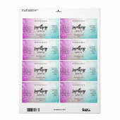 Lux Silver Glitzer Blue Lila Face Serum Labels (Vorne)