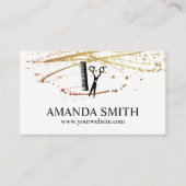 Lux Spritzer Friseur Visitenkarte (Vorderseite)