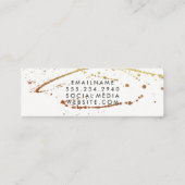 Lux Spritzer Red White Mini Visitenkarte (Rückseite)