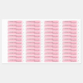 Lux Stroke Lip Gloss Cosmetic White Label Etiketten (Blatt)