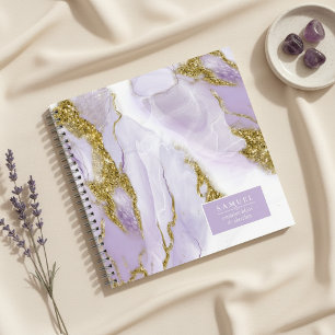 Lux Tinte Lavendel Abstrakt ID990 Notizblock