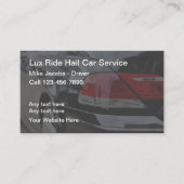 Lux Uber Ride Hailing Taxi Fahrer Visitenkarte (Vorderseite)
