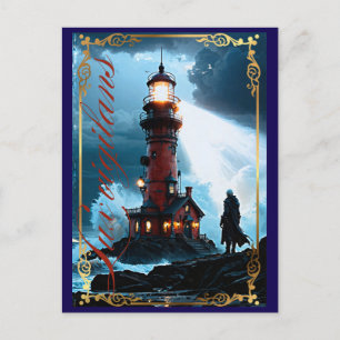 Lux vigilans einladungspostkarte