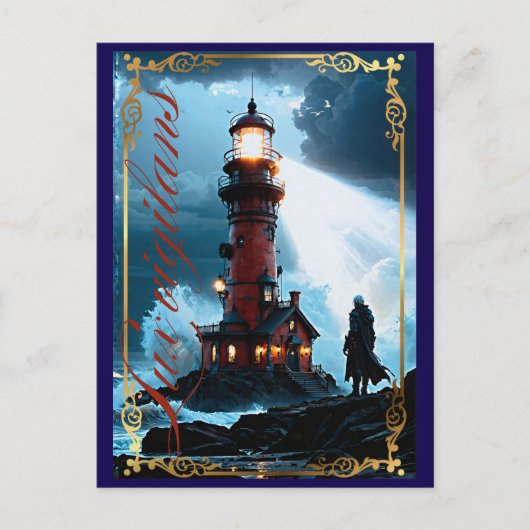 Lux vigilans einladungspostkarte (Vorderseite)