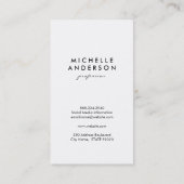 Lux White Gold Streifen mit Swank Background Visitenkarte (Rückseite)