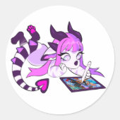 Lux Zugin Runder Aufkleber (Vorderseite)