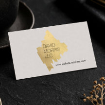 Luxe Abstrakt Gold Pinselstrich Logo auf Tan