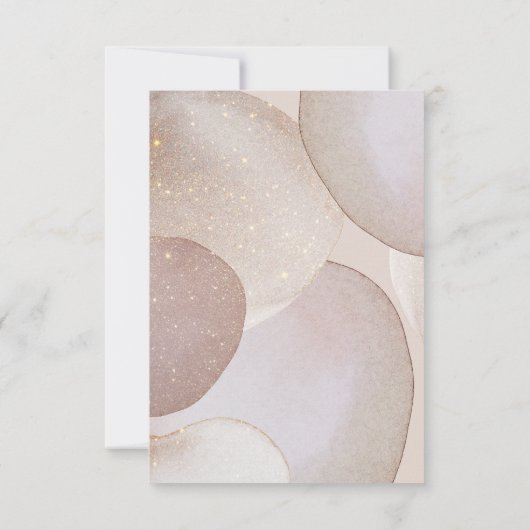 LUXE ABSTRAKT MARBLE BUBBLE GOLD SAVE THE DATE RSVP KARTE (Rückseite)