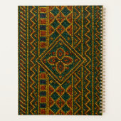Luxe African Calendar Planner Beaded Kente  Planer (Rückseite)
