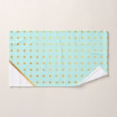 LUXE AQUA GREEN SPOT TOWEL SET (Handtuch)
