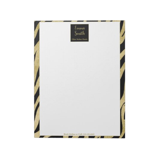 Luxe Beauty Experience Notizblock (Rotiert)