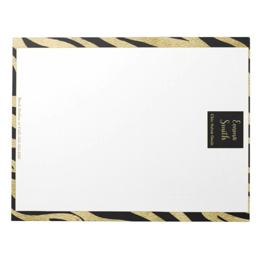 Luxe Beauty Experience Notizblock (Vorderseite)