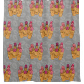 Luxe Beauty Lipstick Kiss Duschvorhang (Vorderseite)