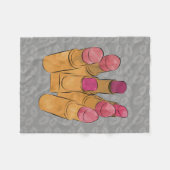 Luxe Beauty Lipstick Kiss Fleece Blanket (Vorderseite (Horizontal))