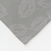 Luxe Beauty Lipstick Kiss Fleece Blanket (Ecke)