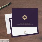Luxe Berufliche Mitteilungskarten mit Diamond-Logo