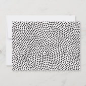 Luxe Black Confetti Dots II Geschenkgutschein (Rückseite)