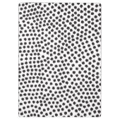 Luxe Black Confetti Dots II mit Gold Bar Klemmbrett (Rückseite)