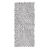 Luxe Black Confetti Dots II mit Gold Bar Werbekarte (Hinten)